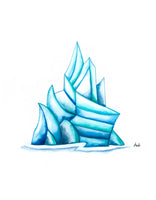 "New Iceberg Bit" Art Print