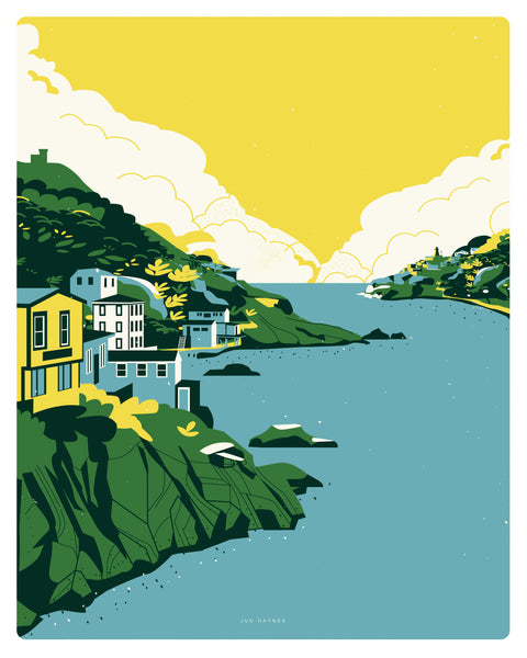 Yellow (Looking Out to Sea) Art Print