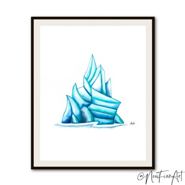 "New Iceberg Bit" Art Print