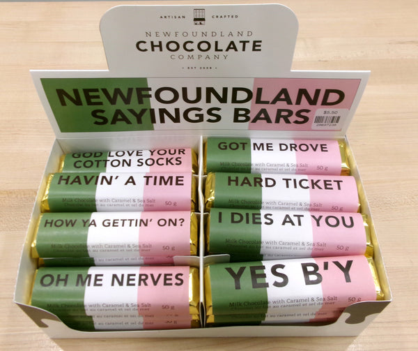 Newfoundland Sayings Chocolate Bars