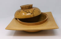 Decorative Square-Shaped Bowl with Lid