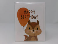 Squirrel Happy Birthday Card