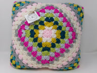 Crocheted Granny Square Pillows
