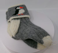 Wool Puffin Socks