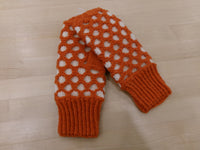 Orange Bubble Mitts