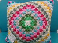 Crocheted Granny Square Pillows