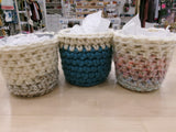 Crochet round pots