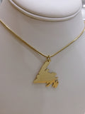 Newfoundland Map Necklace