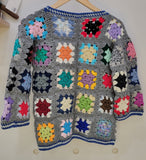 Crocheted Granny Square Sweater