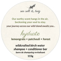 Wildcrafted Birch Water Shampoo + Conditioner Bars