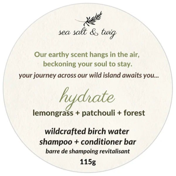 Wildcrafted Birch Water Shampoo + Conditioner Bars