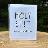 Holy Sh!t Congratulations Wedding Card