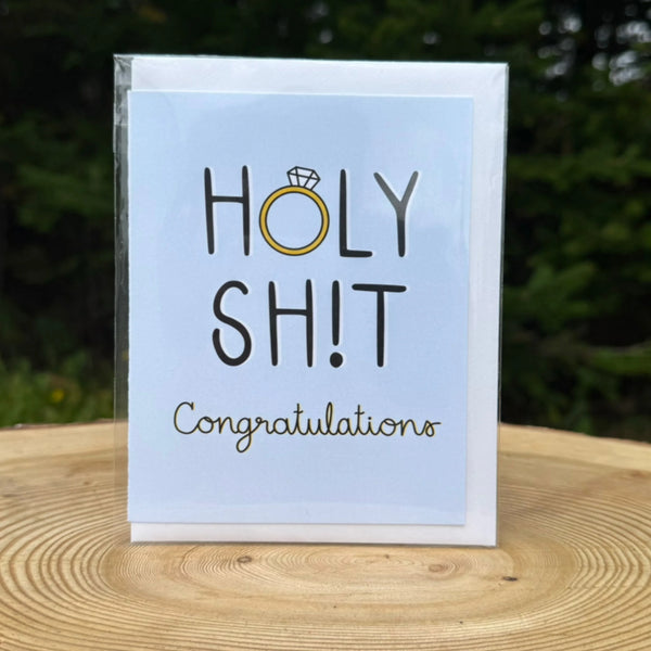 Holy Sh!t Congratulations Wedding Card