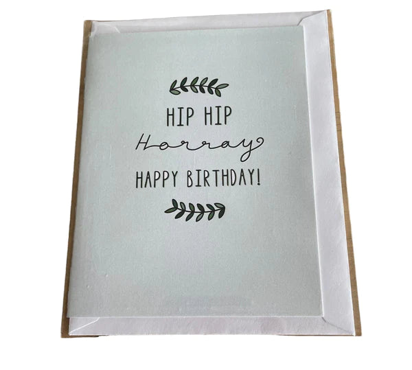 Hip Hip Horray Birthday Card