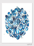 "Shore Mussels" Art Print