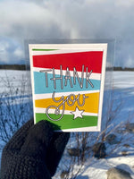 Star Thank You Card