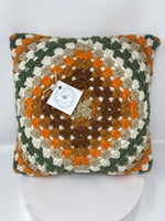 Crocheted Granny Square Pillows