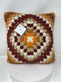 Crocheted Granny Square Pillows