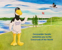 Commander Gander at Cobb's Pond Postcard