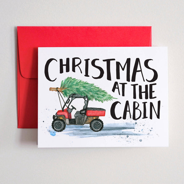 Christmas At The Cabin Card