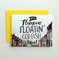 Flippin Floatin Cod Fish Card