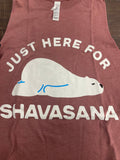 Just Here For Shavasana Cropped Tank Top