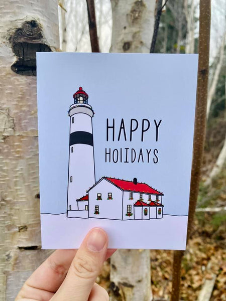 Lighthouse Christmas Card