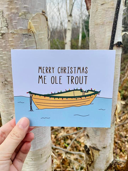 Me Ole Trout Christmas Card