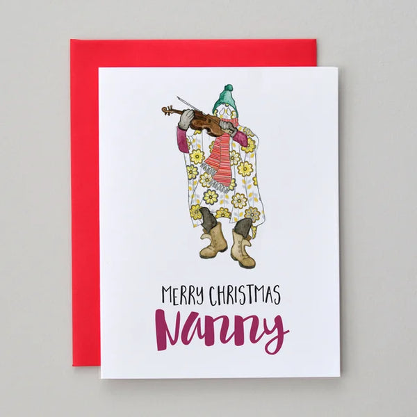 Christmas Mummer Nanny Card
