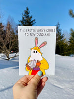 Newfoundland Easter Bunny Card