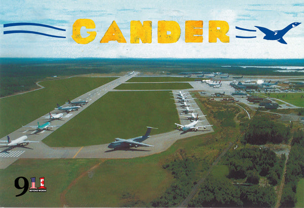 9/11 Gander Airport Runway Postcard
