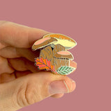 King Bolete Mushroom Pin