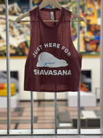 Just Here For Shavasana Cropped Tank Top