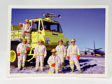 Gander Airport Firefighters Postcard