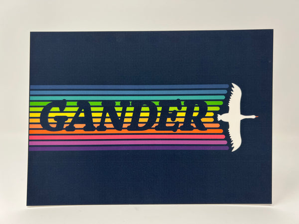 Gander Rainbow Postcard